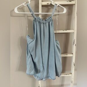 Light Blue Sleeveless Top